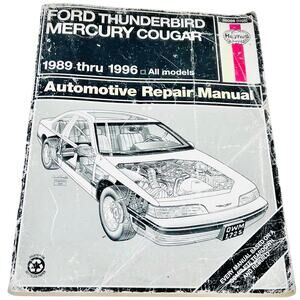 Haynes Repair Manual Ford Thunderbird & Mercury Cougar 1989 - 1996
